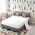 thumbnail image 5 of Erosebridal Vintage Floral Bedding Comforter Set for Women Girls, Mandala Checkered King Bedding Sets, Reversible 7-Piece, 5 of 6