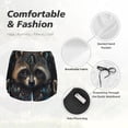 thumbnail image 4 of Bixox Women's Tribal Style Raccoon pattern 2 in 1 Running Shorts - Lightweight Athletic Workout Gym Yoga Shorts Liner with Pockets - XX-Large, 4 of 5