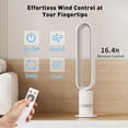 thumbnail image 5 of Xcity H601 43-Inch Bladeless Oscillating Tower Fan, 10 Speeds 800L/s High Airflow, 80° Wide Oscillation, 9H Timer Quiet Tower Fan with Remote Touch Control for Bedroom Living Room,White, 5 of 6