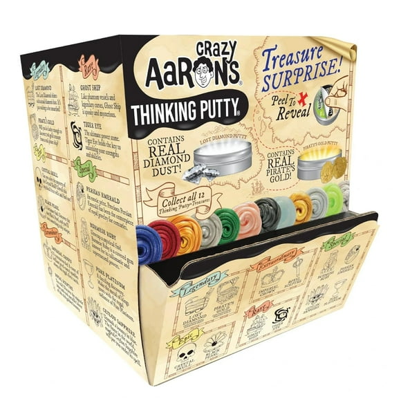 Crazy Aarons Thinking Putty Treasure Surprise Tin with Mystery Surprise, 0.47 Ounce