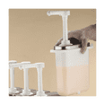 thumbnail image 2 of 1L Sauce Dispenser Pump Stainless Steel Condiment Station Hand Pressure Jam, 2 of 5