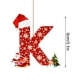 thumbnail image 3 of Dmlowu 26 Letter Christmas Ornaments with Santa Hat - Merry Christmas Tree Ornaments for Xmas Tree, Hanging Christmas Decorations for Holiday Party Decor, DIY Holiday Name Pendant, 3 of 6