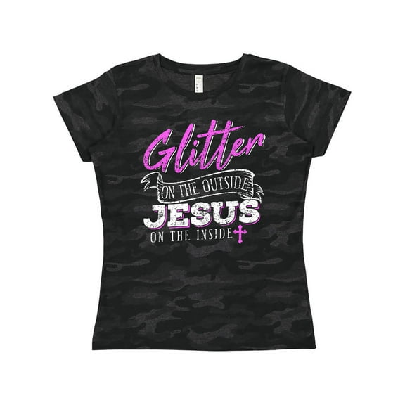 Inktastic Glitter Jesus Women's T-Shirt