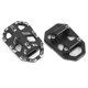 thumbnail image 3 of JUSPOCKET Pedales de reposapiés anchos de aleación de aluminio Piezas de motocicleta aptas para Honda CB650R 2019-2020 (negro), 3 of 16