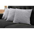 thumbnail image 2 of Ambesonne Geometric Throw Pillow Cover 4 Pack, Asanoha Star Pattern, 16", Grey White, 2 of 6