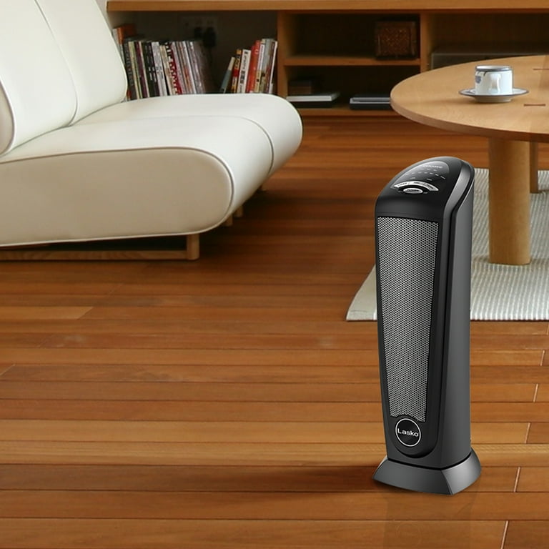 Lasko 1500W Oscillating Ceramic Tower Electric Space Heater with Remote,  CT22410, Black - Walmart.com