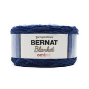 Bernat Blanket Ombr Yarn, Navy Ombre, 10.5oz(300g), Super Bulky, Polyester