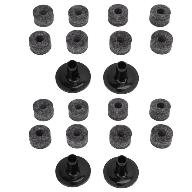 2Set Cymbal Felt Sleeve Plastic Cymbals Replacement Accessories for Drum Kits Percussion Instrument