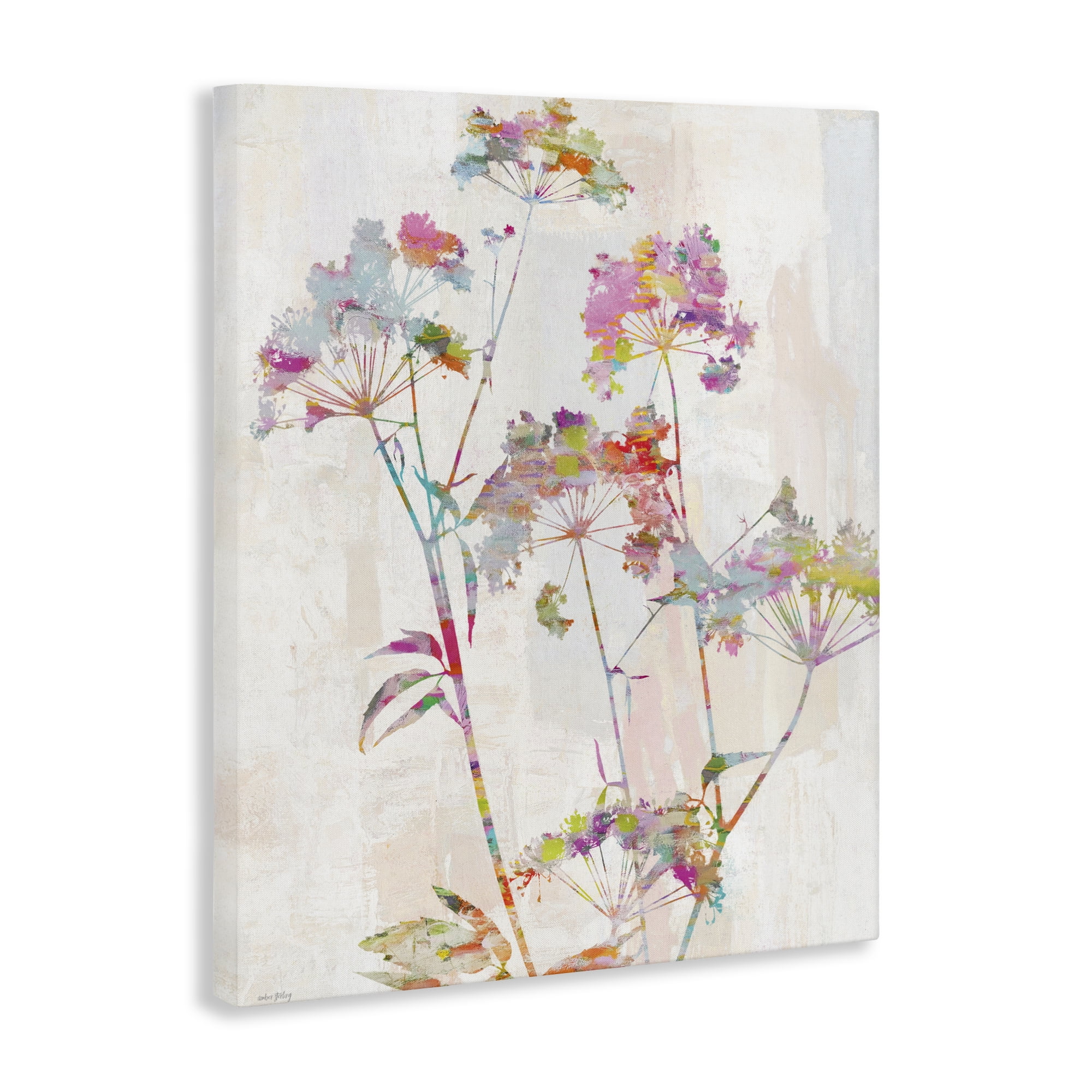 Kaleidoscopic Delicate Herbs Canvas Wall Art, design by Amber Sterling
