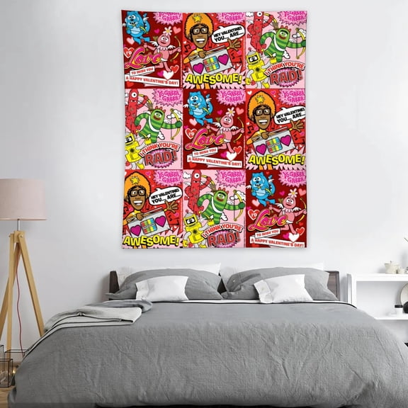 Tapestry for Yo Gabba Gabba Wall Hanging Art Decor for Living Room Bedroom Dorm Teens Boys Girl Funny Poster 30x40in