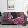 thumbnail image 2 of Yiaed Flower Bald Eagle Print Blanket Throw Blanket Soft Cozy Flannel Blanket for Home Bed Sofa Couch Chair-50"x40", 2 of 6