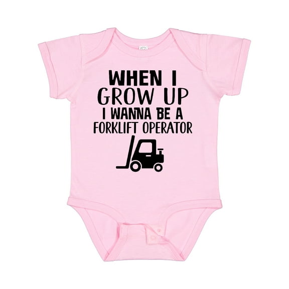 Inktastic Future Forklift Operator Boys or Girls Baby Bodysuit