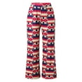 thumbnail image 4 of Pantalones cargo mujer Gibobby deportivos sueltos pierna recta alta cintura Estampado Rosa S, 4 of 5