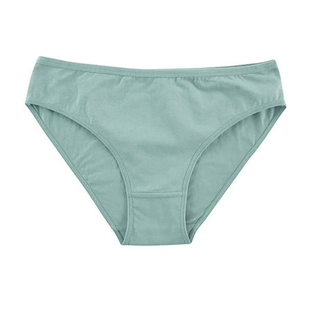 Lmnyox Women s High Cut Briefs Plus Size Breathable Low Waist Panties Ladies Underwear Hip Lift Panty 1-3 Pack