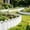 White, variant on Plastic Garden Fence 5-Pack Black Picket Edging for Lawns, Flowerbeds, Borders & Decorative Yard - 8x5.9in Modular Greenery Border