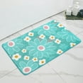 thumbnail image 4 of Xihbxyly Liquidación de Ropa de Mujer Alfombrilla En Fibra Impregnada de Fibra Índigo, Absorbente, Dormitorio, Antideslizante, Flocada, En Estampado de Crisantemos, 4 of 6