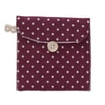 thumbnail image 1 of Women Girls Linen Small Dot Button Pouch Dot coin pouch Purse Wallet Coin Purses Organizer Money Key Pouch Case, 1 of 3