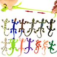 thumbnail image 2 of "Juguetes de lagartos, 8 piezas de mini juego lagartos de goma, material de grado alimenticio, con bolsa de regalo-Figura de lagarto realista Bañera Squish Toy-Gecko Iguana Chameleon Komodo Dragon" ValeforToy ., 2 of 2
