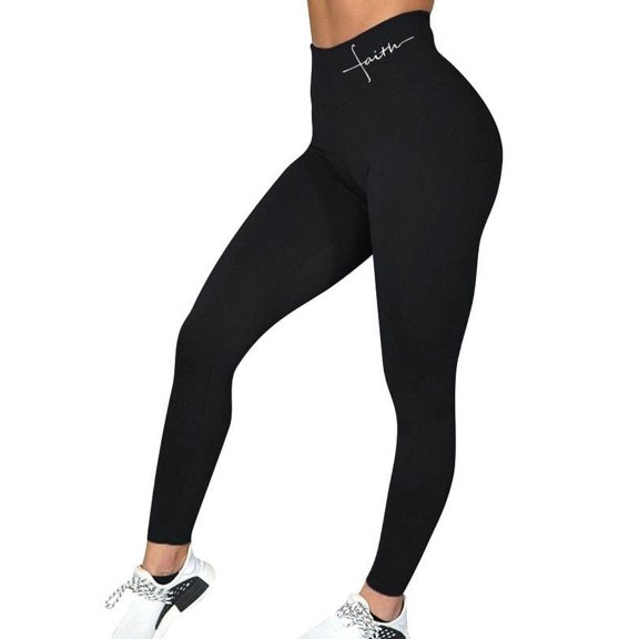 YoaGGa Women's Solid Color Elastic Tight Fitness Yoga Leggings Pants