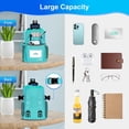 thumbnail image 3 of SupreGear Water-Resistant Mobility Crutch Bag, 1-Pack Organizer with Cup Holder and Multiple Pockets,Cyan, 3 of 9