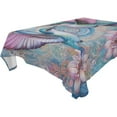 thumbnail image 4 of BZSMCE Square Tablecloth Springtime Hummingbird Kiss Pattern Tableclothes, 4 of 9