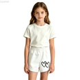 thumbnail image 2 of Liyamei Girls Casual Shorts with Loose Fit for Summer Everyday Wear Size 0-12,White, 2 of 5