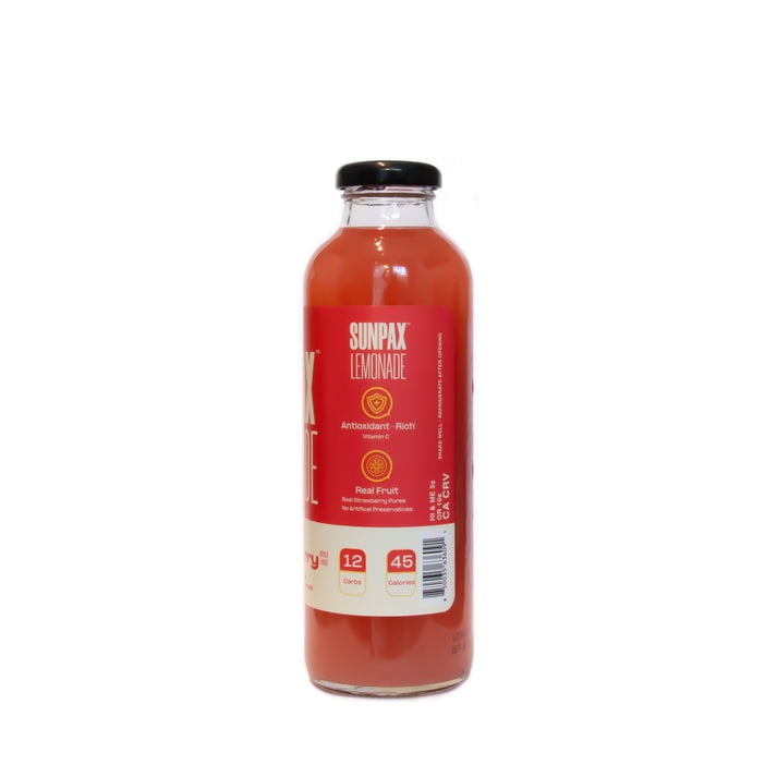 Sunpax Non GMO, All Natural Juice, Strawberry Lemonade, 16 fl oz
