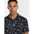 thumbnail image 4 of Birdie Bound Halloween Spooky Skeleton Print Golf Polo Shirt, Men's Sizes S-4XLT, 4 of 5