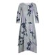thumbnail image 2 of Moda casual mujer casual manga larga con cuello en v estampado floral vestidos largos irregulares vestido Pompotops ghjkhdj14404, 2 of 6