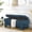 Dark Blue, variant on 51.5" Large Storage Ottoman Bench for Bedroom, Upholstered Linen End of Bed Bench with Hidden Storage, 250 lbs Capacity, Entryway Shoe Bench Seat, No Assembly, Beige