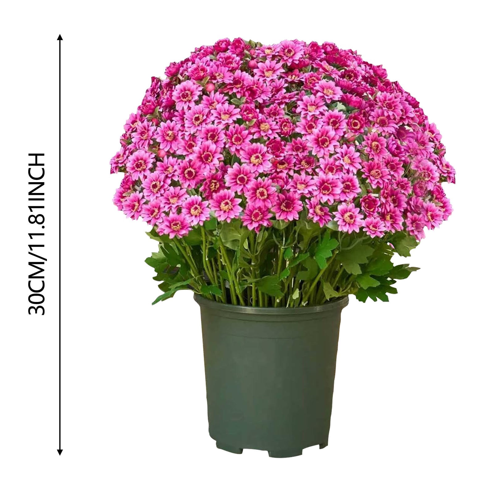 10 Bouquet Artificial Topiary for Outdoors- Potted Plant Fake Geraniums Bush-UV Resistant Artificial Outdoor Plant for Front Porch, Garden, Yard, Patio Decor, 11.81 Inch, Pink