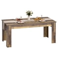 thumbnail image 1 of QinaQin 71 Inch Farmhouse Kitchen Dining Table for 6-8, Rectangular Wooden Table with Reinforced Base, 1 of 8