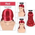 thumbnail image 3 of GFDYREE 3PCS Silky Durags Pack for Men Waves, Satin Doo Rag, Award 1 Wave Cap, 3 of 7