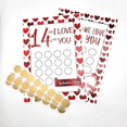 thumbnail image 1 of 14 Things I Love Abouts You Scratch Card Writable Happiness Recording Scratch Card for Valentine Gift, 1 of 5