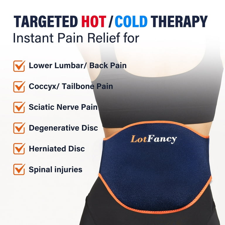 LotFancy Hot Cold Gel Pack with Wrap for Lower Back photo 4