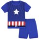 thumbnail image 1 of Conjunto de pijama de superhéroe de dibujos animados para niños Pijamas de manga corta de verano Pijamas de algodón 2-10 años / 6 años / kaili Sencillez, 1 of 5