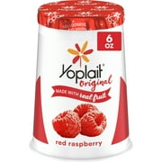 Yoplait Original Low Fat Red Raspberry Yogurt Cup, Made with Real Fruit, 6 oz
