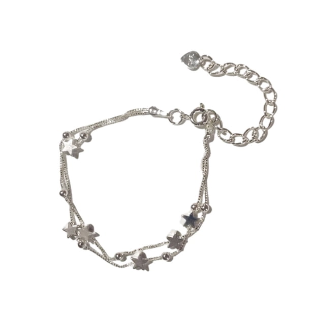 Sonducket de mujer en forma de estrella galvanizada a la moda que no se desvanece elegante doble capa fiesta banquete fotografía brazalete Type2 NO2