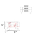 thumbnail image 3 of FM FURNITURE Bouse Coffee Table with Open Storage Wengue, 3 of 6