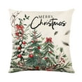 thumbnail image 2 of Christmas Pillow Cover Polyester Holiday Decorative Cushion Case for Sofa Living Room Bedroom Festive Home Decor(A), 2 of 4