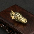thumbnail image 3 of Solid Brass Owl Figurine Small Office Table Decoration Animal Figurines Toys++, 3 of 6