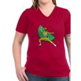 thumbnail image 1 of CafePress - Power Rangers Yellow Ranger Women's V Neck T Shirt - Women's V-Neck Dark T-Shirt, 1 of 1