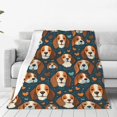 thumbnail image 1 of Balery Cute Puppy Manta de Felpa Suave y Acogedora – Cobija de Franela Aterciopelada para Cama, Lavable y Cálida para Sofá, Mascotas, Transpirable-80"x60", 1 of 7