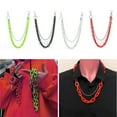 thumbnail image 2 of JUNTEX Double Pants Chain Pocket Chain with Keyring Clip Jewelry Decoration for Wallet, 2 of 19