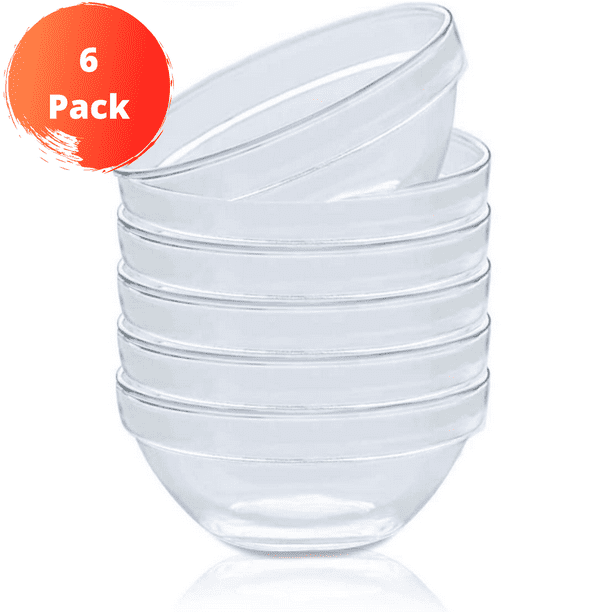 Mini 3.5 Inch Glass Bowls Prep Bowls, 4.5 Ounce Serving Bowls Glass