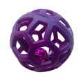 thumbnail image 1 of Juguete de pelota hueca para perros, divertido, interactivo, resistente a las mordeduras, para masticar, para perros y gatos, color morado, 1 of 12