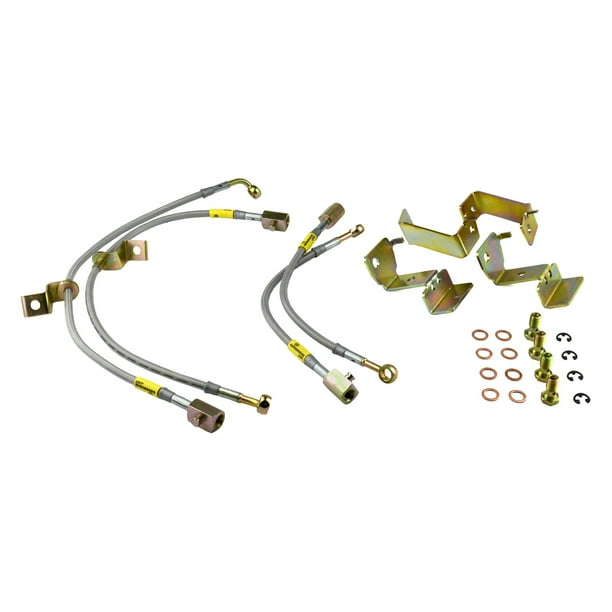 Goodridge USA 12364 GSTOP SS Braided Brake Line Kit Fits 0514 Mustang