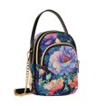 thumbnail image 7 of FORMRS Crossbody Bag for Women Shoulder Cell Phone Purse with Zipper, Puprle Ethereal Floral Harmony, 7 of 7