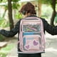 thumbnail image 3 of Mochila, bolsa escolar, bolsa de viaje de PVC transparente de gran capacidad, diseño plegable y portátil, correas ajustables, material impermeable, ideal para dormitorios.,Wsvlmg, 3 of 8