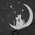 thumbnail image 3 of Cat Mom Moon Love Fun Graphic Tee T-Shirts for Women Men, Short Sleeve Tops - Vintage Pepper, 3 of 5
